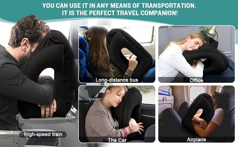Travel Pillow in Use